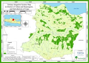 Peta Lahan Sawah Di Irigasi Tersier Tuban Bojonegoro Dan Cepu By