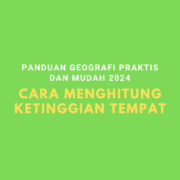 Cara Menghitung Ketinggian Tempat