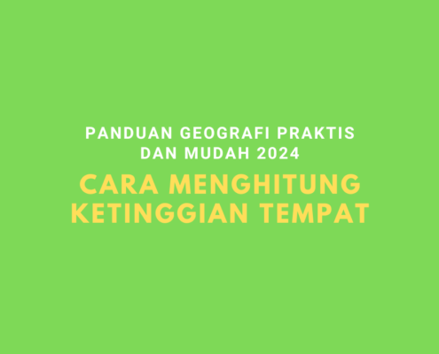 Cara Menghitung Ketinggian Tempat