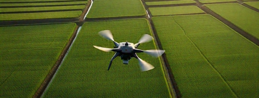 pemanfaatan drone untuk pemetaan sawah