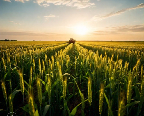 sawah siap panen untuk swasembada pangan