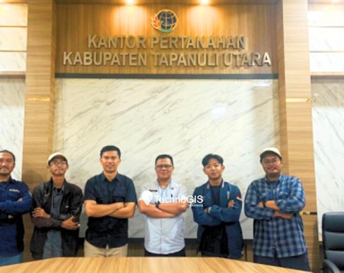 Foto udara PTSL Tapanuli Utara