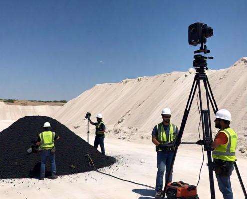 laser scanner untuk pengukuran stock pile